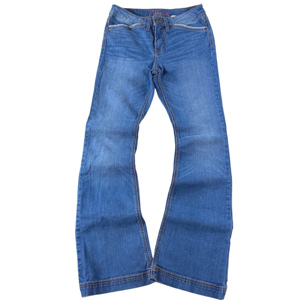 Cinch Lynden Flare Jeans Women 29/7Long Trouser Blue Denim Western Rodeo Cowgirl